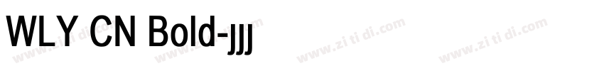 WLY CN Bold字体转换